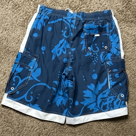 Mossimo men’s swimming shorts size Medium Blue qw - Picture 2 of 3